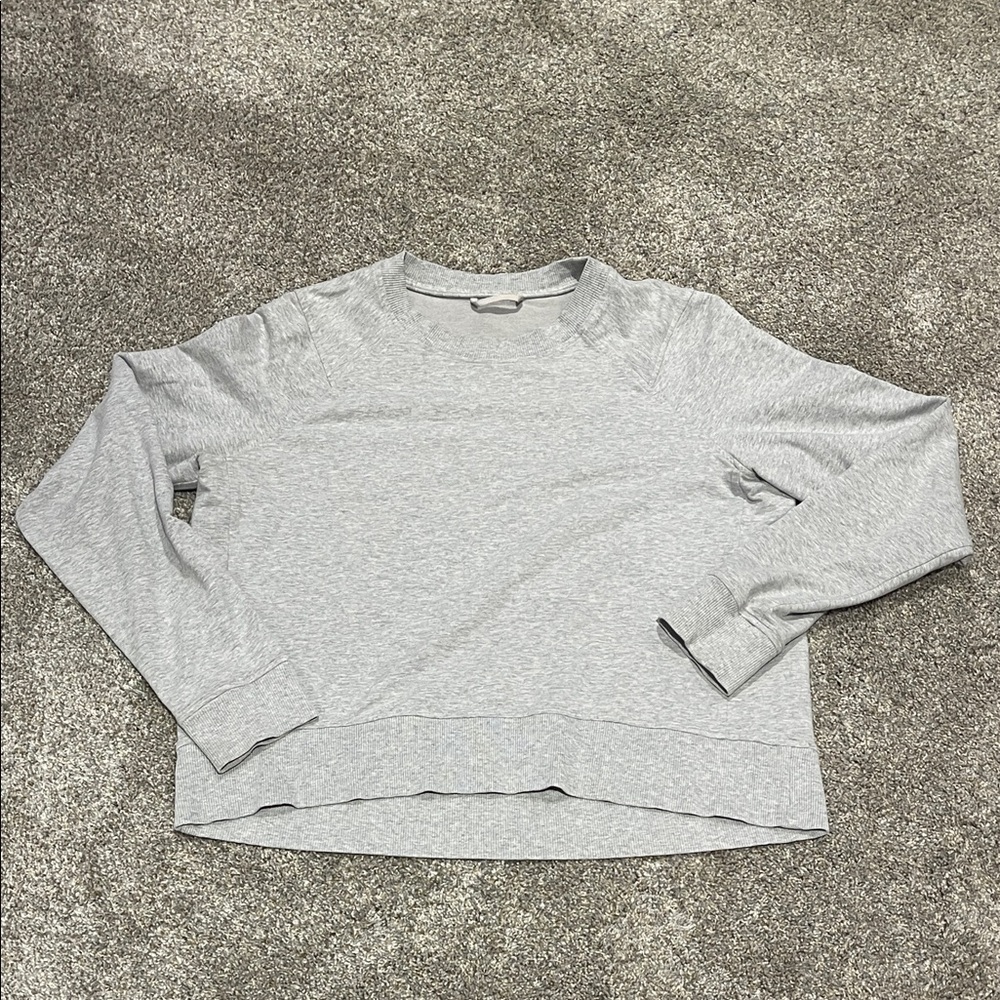 Lululemon Athletica Gray Perfectly Oversized Crew Long Sleeve Sweatshirt
